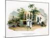 Litter Bearers, 1827-35-M.E. Burnouf-Mounted Giclee Print