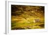 Little Abandoned Stone House in a Middle of a Mountain in the Cairngorms, Scotland, Uk.-pink candy-Framed Photographic Print