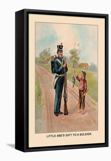 Little Abe's Gift to a Soldier-Harriet Putnam-Framed Stretched Canvas