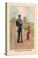 Little Abe's Gift to a Soldier-Harriet Putnam-Stretched Canvas