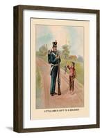 Little Abe's Gift to a Soldier-Harriet Putnam-Framed Art Print