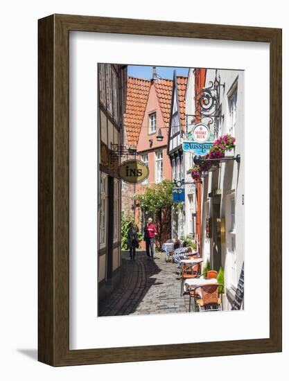 Little Alleys in the Old Schnoor Quarter, Bremen, Germany, Europe-Michael Runkel-Framed Photographic Print