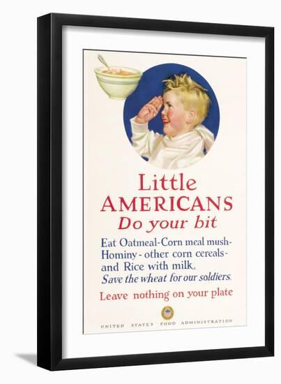 Little Americans: Do Your Bit-Cushman Parker-Framed Art Print