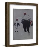 Little and Large-Banksy-Framed Giclee Print