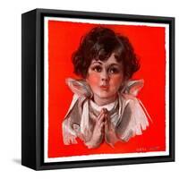 "Little Angel,"December 19, 1925-Neil Hott-Framed Stretched Canvas