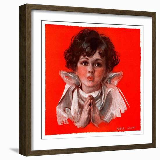 "Little Angel,"December 19, 1925-Neil Hott-Framed Premium Giclee Print