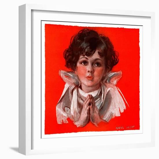 "Little Angel,"December 19, 1925-Neil Hott-Framed Premium Giclee Print