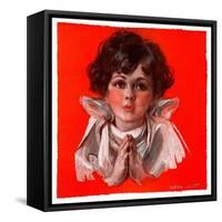 "Little Angel,"December 19, 1925-Neil Hott-Framed Stretched Canvas