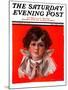 "Little Angel," Saturday Evening Post Cover, December 19, 1925-Neil Hott-Mounted Giclee Print