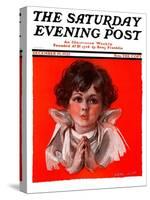 "Little Angel," Saturday Evening Post Cover, December 19, 1925-Neil Hott-Stretched Canvas