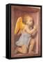 Little angel worshipping-Bernardino Luini-Framed Stretched Canvas