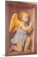 Little angel worshipping-Bernardino Luini-Mounted Art Print