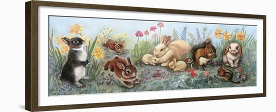 Little Animals Border-Judy Mastrangelo-Framed Giclee Print