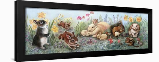 Little Animals Border-Judy Mastrangelo-Framed Giclee Print