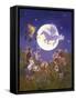 Little Animals Looking at the Moon-Judy Mastrangelo-Framed Stretched Canvas