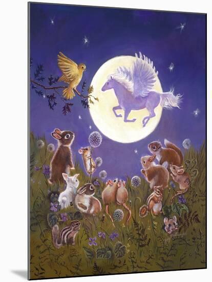Little Animals Looking at the Moon-Judy Mastrangelo-Mounted Giclee Print
