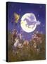 Little Animals Looking at the Moon-Judy Mastrangelo-Stretched Canvas