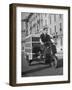 Little "Ape" Delivery Scooter Making Light Delivery-Dmitri Kessel-Framed Photographic Print