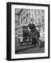 Little "Ape" Delivery Scooter Making Light Delivery-Dmitri Kessel-Framed Photographic Print