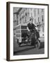 Little "Ape" Delivery Scooter Making Light Delivery-Dmitri Kessel-Framed Photographic Print