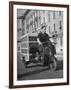 Little "Ape" Delivery Scooter Making Light Delivery-Dmitri Kessel-Framed Photographic Print