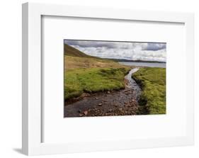 Little Ayre, burn, red sand and granite beach and rocks, Muckle Roe Island, Scotland-Eleanor Scriven-Framed Photographic Print