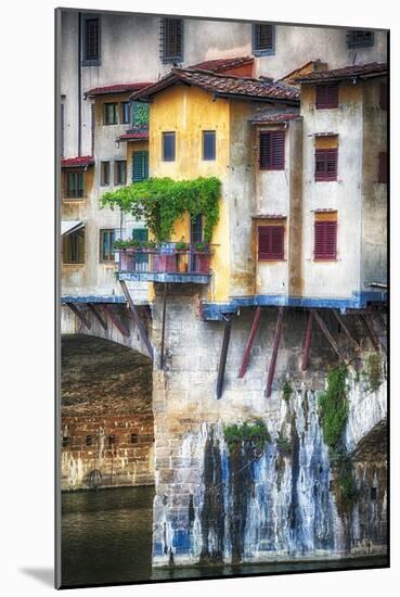 Little Balcony on Ponte Vecchio-George Oze-Mounted Photographic Print