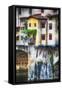 Little Balcony on Ponte Vecchio-George Oze-Framed Stretched Canvas