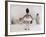 Little Ballerina in Pink with Dolls-Nora Hernandez-Framed Giclee Print