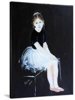 Little Ballet Dancer 2015-Susan Adams-Stretched Canvas