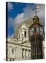 Little Ben Clock Tower, Victoria Palace Theatre, Victoria, London, England, United Kingdom-Charles Bowman-Stretched Canvas