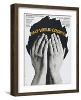 Little Big Man, (aka Maly Wielki Czlowiek), Polish poster, Dustin Hoffman, 1970-null-Framed Art Print