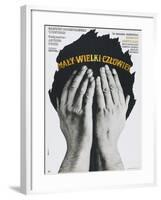 Little Big Man, (aka Maly Wielki Czlowiek), Polish poster, Dustin Hoffman, 1970-null-Framed Art Print