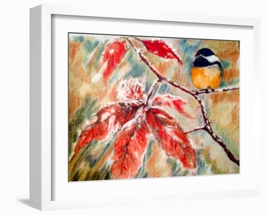 Little Bird In The Winter-Mary Smith-Framed Giclee Print