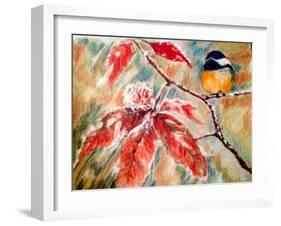 Little Bird In The Winter-Mary Smith-Framed Giclee Print