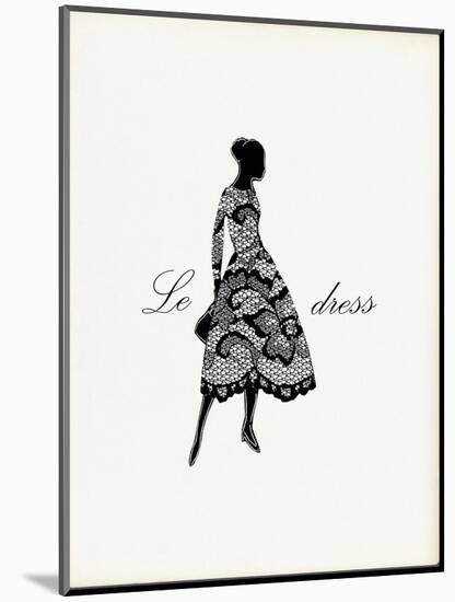 Little Black Dress-Studio 5-Mounted Art Print