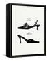 Little Black Shoes-Studio 5-Framed Stretched Canvas