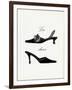 Little Black Shoes-Studio 5-Framed Art Print