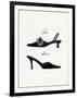 Little Black Shoes-Studio 5-Framed Art Print