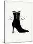 Little Black Short Boot-Studio 5-Stretched Canvas