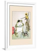 Little Black Spider Offers Lace-Frances Beem-Framed Art Print