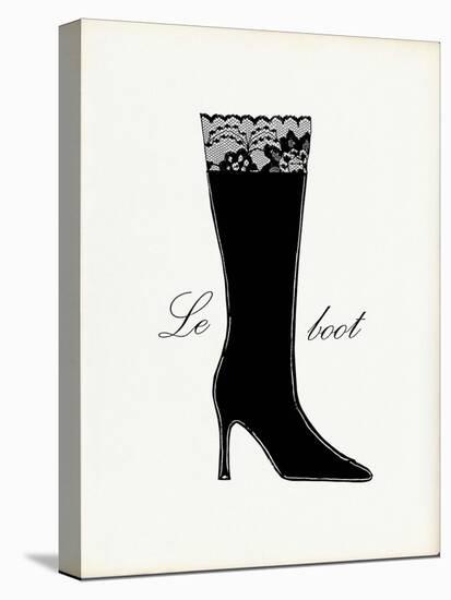 Little Black Tall Boot-Studio 5-Stretched Canvas