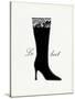 Little Black Tall Boot-Studio 5-Stretched Canvas