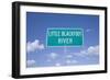 Little Blackfoot River Road Sign-Joseph Sohm-Framed Photographic Print