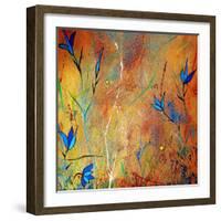 Little Blue Blooms-Ruth Palmer-Framed Art Print