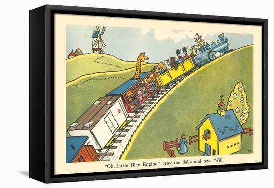 Little Blue Engine-Hauman-Framed Stretched Canvas