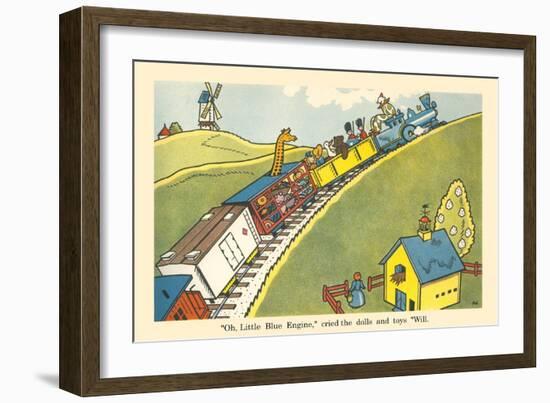 Little Blue Engine-Hauman-Framed Premium Giclee Print