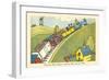 Little Blue Engine-Hauman-Framed Premium Giclee Print