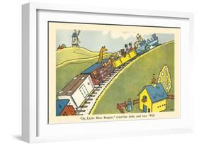 Little Blue Engine-Hauman-Framed Art Print