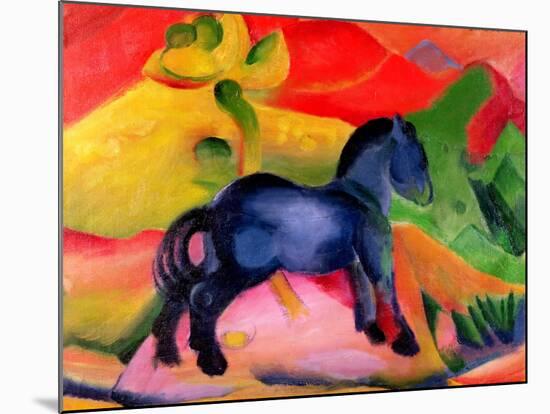 Little Blue Horse, 1912-Franz Marc-Mounted Giclee Print